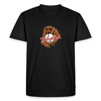 Grand-père de baseball pour le grand-père de baseball softball - T-shirt Premium bio Homme - noir - Devant - Nico (187cm)