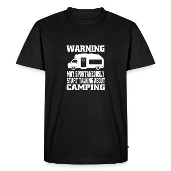 Motorhome Gift Tents Caravan Camp Camping - Men's Premium Organic T-Shirt - black - Front - Nico (187cm)