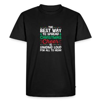 La meilleure façon de répandre l’ de Noël - T-shirt Premium bio Homme - noir - Devant - Nico (187cm)