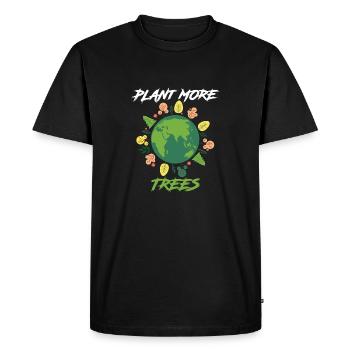 Earth Day Earthday Environmental Protection Environment Nature - Men's Premium Organic T-Shirt - black - Front - Nico (187cm)