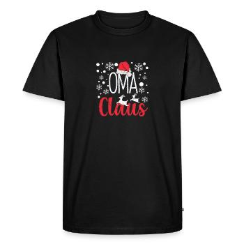 Santa Drôle Grand-mère Noël Pyjama Noël PJs Grand-mère - T-shirt Premium bio Homme - noir - Devant - Nico (187cm)