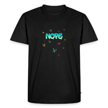 Nope - Just say no! - Men's Premium Organic T-Shirt - black - Front - Nico (187cm)