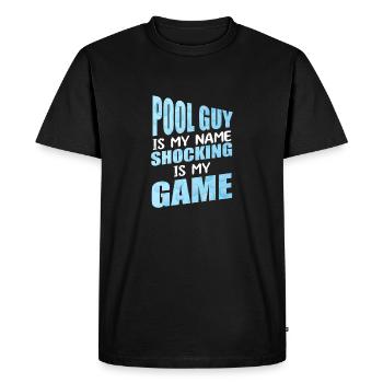 Je suis le leader de la piscine et j’adore les comprimés de chlore - T-shirt Premium bio Homme - noir - Devant - Nico (187cm)