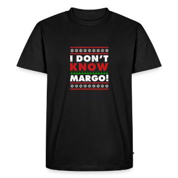 Drôles de vacances de Noël Noël Père Noël Moi - T-shirt Premium bio Homme - noir - Devant - Nico (187cm)