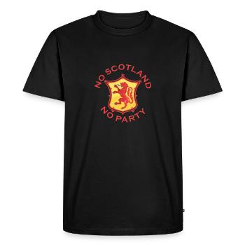 No Scotland No Party Scottish - Men's Premium Organic T-Shirt - black - Front - Nico (187cm)