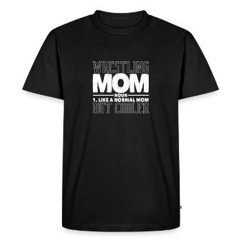 Drôle Fête des Mères Lutte Maman Lutte Maman - T-shirt Premium bio Homme - noir - Devant - Nico (187cm)