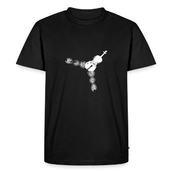 Violin Orchestra Violin Music Violin Players - Men's Premium Organic T-Shirt - black - Front - Nico (187cm)