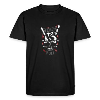 Rock 'n' Roll 2023 - Men's Premium Organic T-Shirt - black - Front - Nico (187cm)