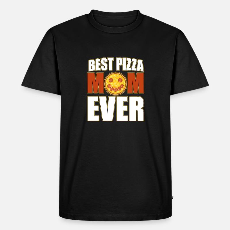 Beste Pizza Mama - Männer Premium Bio T-Shirt - Schwarz
