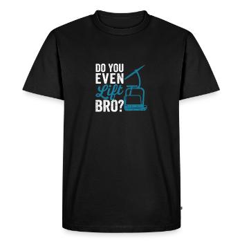 Ski Fun Sports d’hiver Amateurs de ski - T-shirt Premium bio Homme - noir - Devant - Nico (187cm)