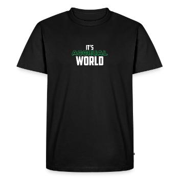 It's Accrual World Funny Accounting CPA Accountant - Men's Premium Organic T-Shirt - black - Front - Nico (187cm)