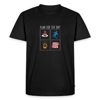 Ski Racing Skiers Downhill Skiing - Men's Premium Organic T-Shirt - black - Front - Nico (187cm)