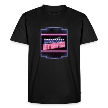 livres amant livre chat vin livre amant mieux fun - T-shirt Premium bio Homme - noir - Devant - Nico (187cm)