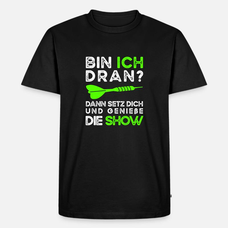 Bin ich Dran? - Männer Premium Bio T-Shirt - Schwarz