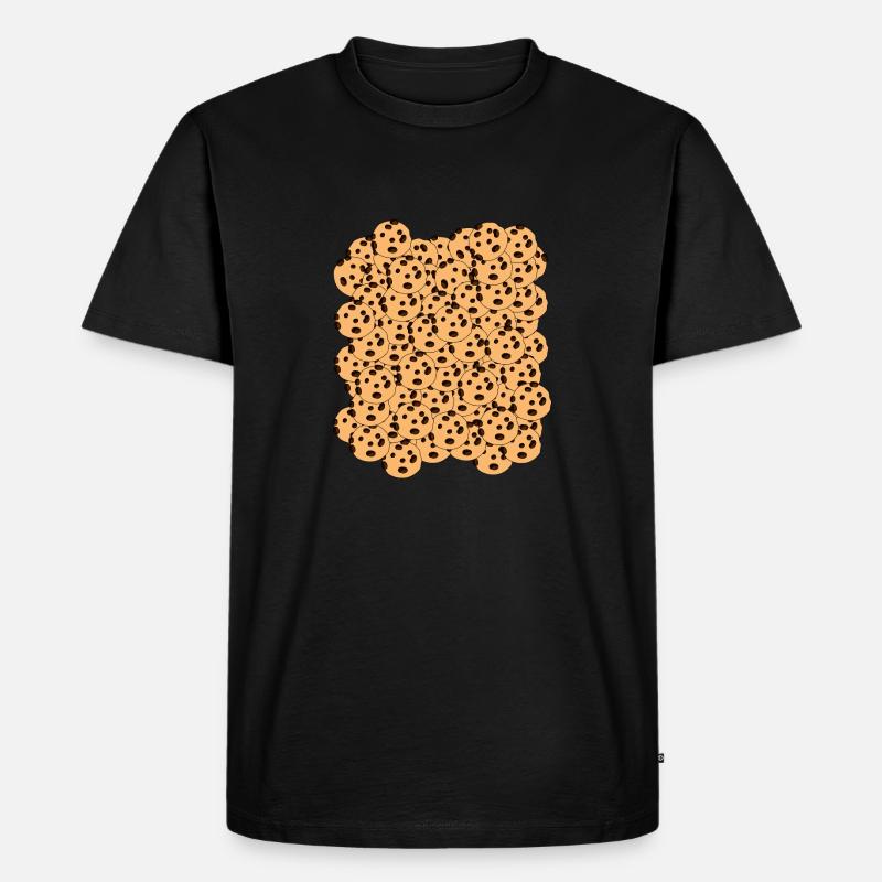 Plätzchen Christmas Chocolate Cookie - Männer Premium Bio T-Shirt - Schwarz