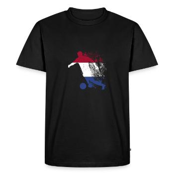 Équipe nationale des Pays-Bas - T-shirt Premium bio Homme - noir - Devant - Nico (187cm)