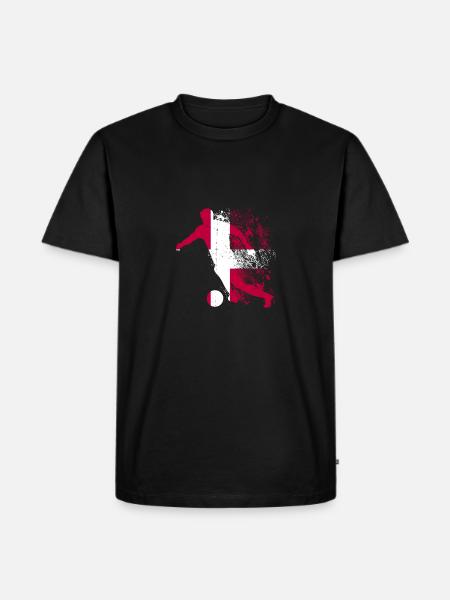 Équipe nationale du Danemark - T-shirt Premium bio Homme - noir