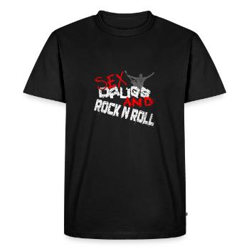 Grunge Sex Drugs And Rock And Roll - T-shirt Premium bio Homme - noir - Devant - Nico (187cm)