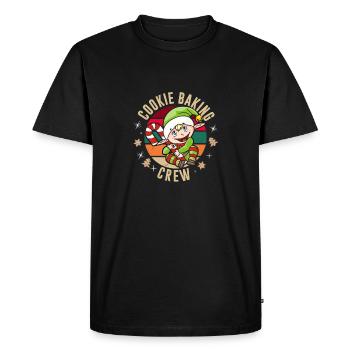 cookie baking crew Christmas cookie gift - Men's Premium Organic T-Shirt - black - Front - Nico (187cm)