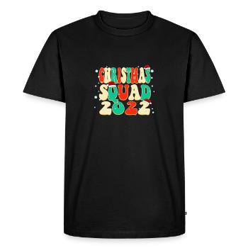 Pyjama de Noël familial de l’équipe de Noël 2022 - T-shirt Premium bio Homme - noir - Devant - Nico (187cm)