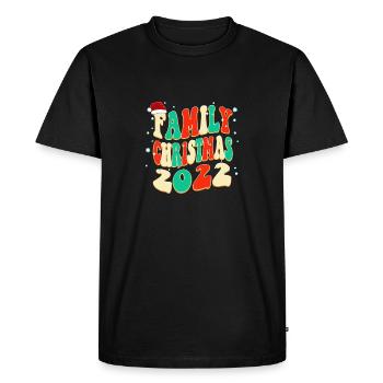 Noël en famille 2022 Noël Vintage Classic - T-shirt Premium bio Homme - noir - Devant - Nico (187cm)