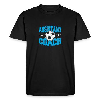 Entraîneur adjoint de soccer Entraînement Soccer Te - T-shirt Premium bio Homme - noir - Devant - Nico (187cm)