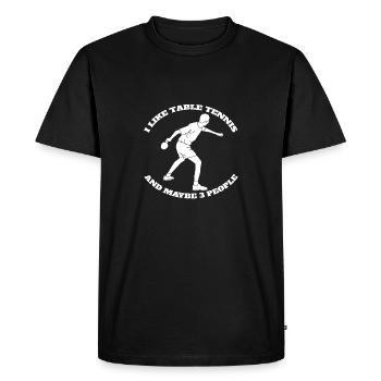 Table tennis player Table tennis bat Table tennis - Men's Premium Organic T-Shirt - black - Front - Nico (187cm)
