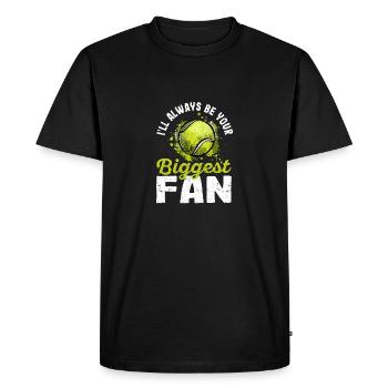 I'll Always Be Your Biggest Fan Tennis Player - Men's Premium Organic T-Shirt - black - Front - Nico (187cm)