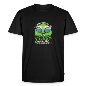 Drôle de blague joueur-entraîneur-fan C’est bon - T-shirt Premium bio Homme - noir - Devant - Nico (187cm)