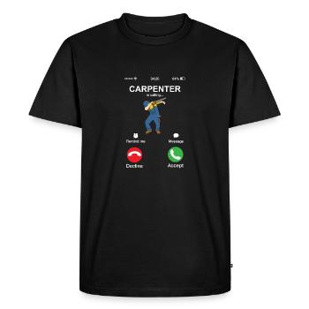 Carpenter appelle Dabber Dab drôle de menuisier - T-shirt Premium bio Homme - noir - Devant - Nico (187cm)