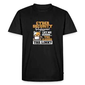 Sécurité informatique Cybersécurité Information Techn - T-shirt Premium bio Homme - noir - Devant - Nico (187cm)