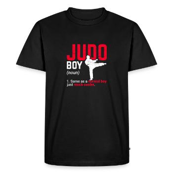 Judo Boy Definition Judoka Boys Funny Martial Arts - Men's Premium Organic T-Shirt - black - Front - Nico (187cm)