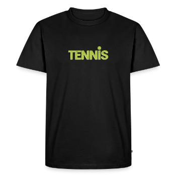 Balle de tennis Cool Funny Sports Lovers Player - T-shirt Premium bio Homme - noir - Devant - Nico (187cm)