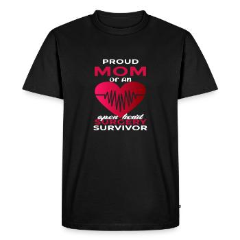 Don de réadaptation de l’hôpital OP Heart Transplant - T-shirt Premium bio Homme - noir - Devant - Nico (187cm)