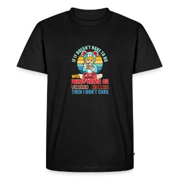 Funny Quotes About Anime, Ramen Video Games - Men's Premium Organic T-Shirt - black - Front - Nico (187cm)