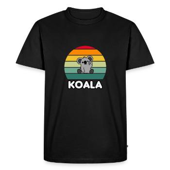 koala vintage retro - Men's Premium Organic T-Shirt - black - Front - Nico (187cm)