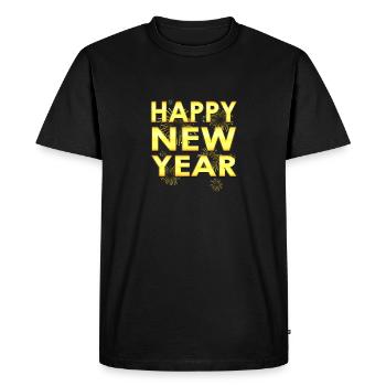Célébration du compte à rebours du Nouvel An - T-shirt Premium bio Homme - noir - Devant - Nico (187cm)