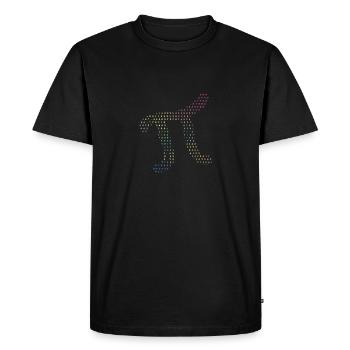 Chiffres de Pi dans les numéros de code source Pi Jour 3.14159 - T-shirt Premium bio Homme - noir - Devant - Nico (187cm)