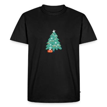 Arbre de Noël Arbre de Noël Cadeau de No - T-shirt Premium bio Homme - noir - Devant - Nico (187cm)