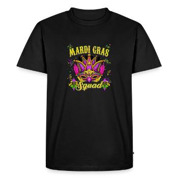 Mardi Gras Squad - Carnaval de Mardi Gras - T-shirt Premium bio Homme - noir - Devant - Nico (187cm)