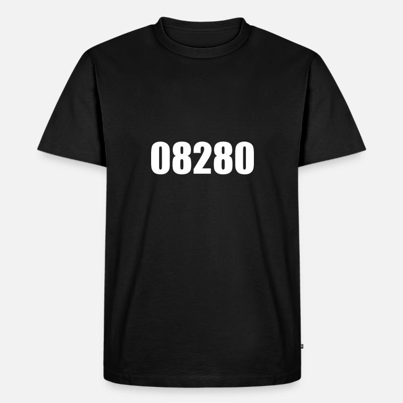 Aue - Männer Premium Bio T-Shirt - Schwarz