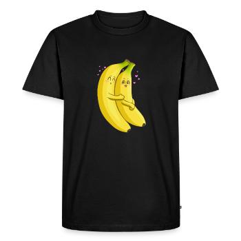 Embrace of banana trees - Men's Premium Organic T-Shirt - black - Front - Nico (187cm)