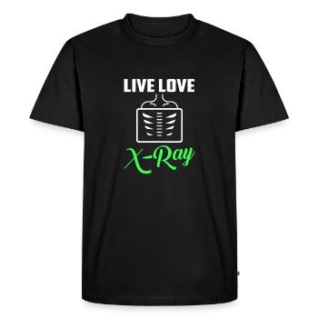 Live Love X-Ray X-Ray Rad Tech Radiologie - T-shirt Premium bio Homme - noir - Devant - Nico (187cm)