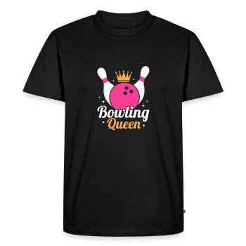 Bowling Queen Team Player StrikeBowler - T-shirt Premium bio Homme - noir - Devant - Nico (187cm)
