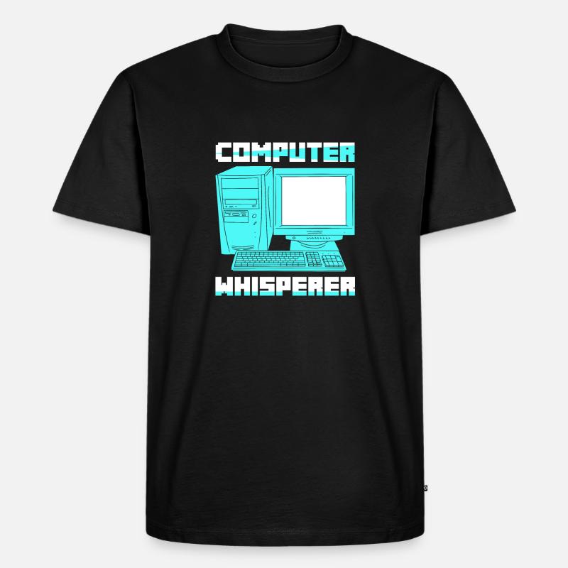 Computer Whisperer Software Coding - Männer Premium Bio T-Shirt - Schwarz