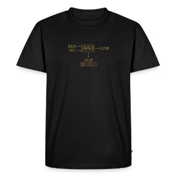 Engineer Problem Solution Sarcasm Side Effect Cool - Men's Premium Organic T-Shirt - black - Front - Nico (187cm)