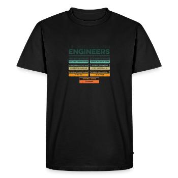 Understanding Engineers - Fun Sarcastic Engineer - Men's Premium Organic T-Shirt - black - Front - Nico (187cm)
