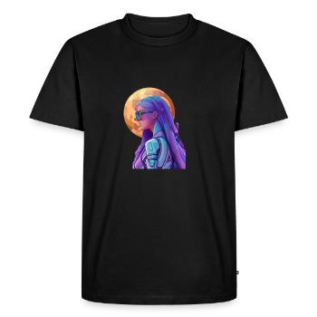 Chasseur spatial 3 - T-shirt Premium bio Homme - noir - Devant - Nico (187cm)