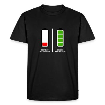 Aucune envie de travailler - T-shirt Premium bio Homme - noir - Devant - Nico (187cm)