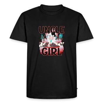 Oncle de la famille Birthday Girl Cow Matching - T-shirt Premium bio Homme - noir - Devant - Nico (187cm)